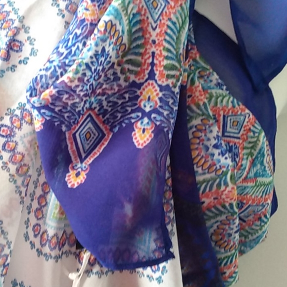 BOHO PATTERN SARONG New W/ Tag Resort Vaca Wear - Picture 3 of 9